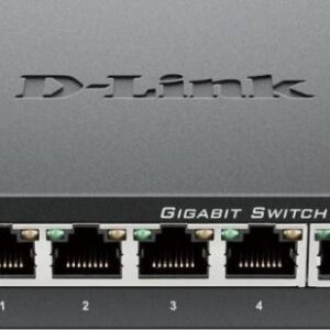 D-Link 5 Port Gigabit Unmanaged Metal Desktop Switch, DGS-105