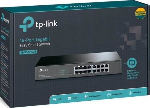 TP-Link 16-Port Gigabit Easy Smart Switch, TL-SG1016DE 1